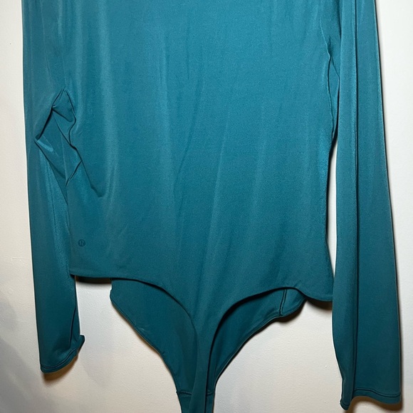 Lululemon Athletica Teal Long Sleeve Classic Night Out Turtleneck Bodysuit XL - Picture 12 of 14